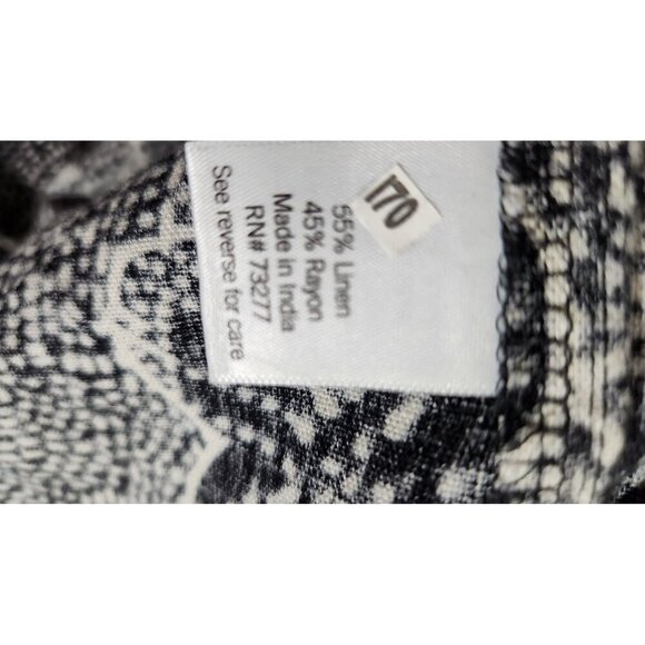 Sonoma Dress Womens Large Sleeveless Floral Linen Rayon Pockets Summer Casual - Picture 9 of 13